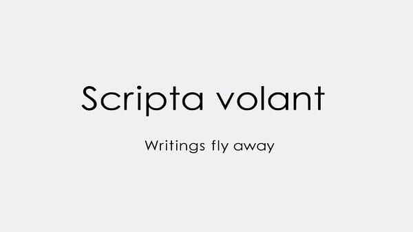Writings Fly Away