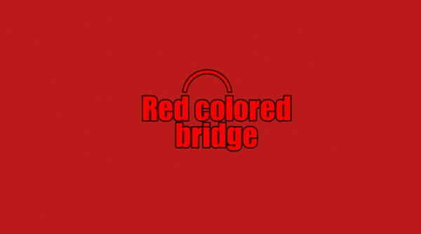 Red Colored Bridge
