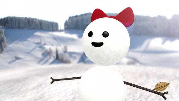 Snowman Waiting for Spring